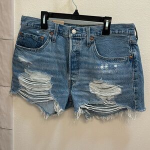 Levis denim shorts